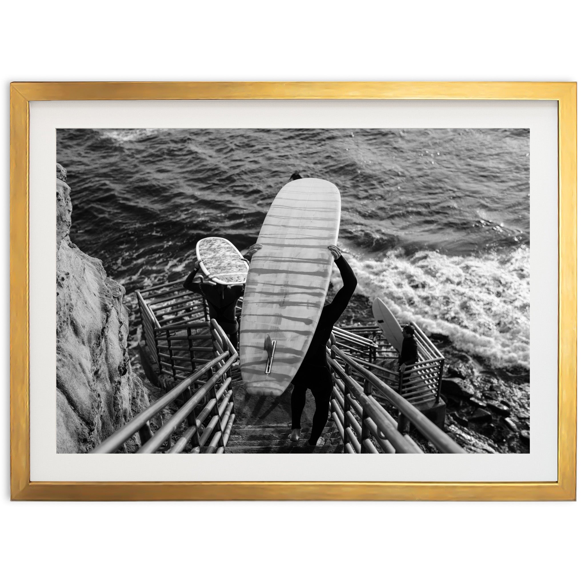 Steps to the Sea II - Shutter and Frame