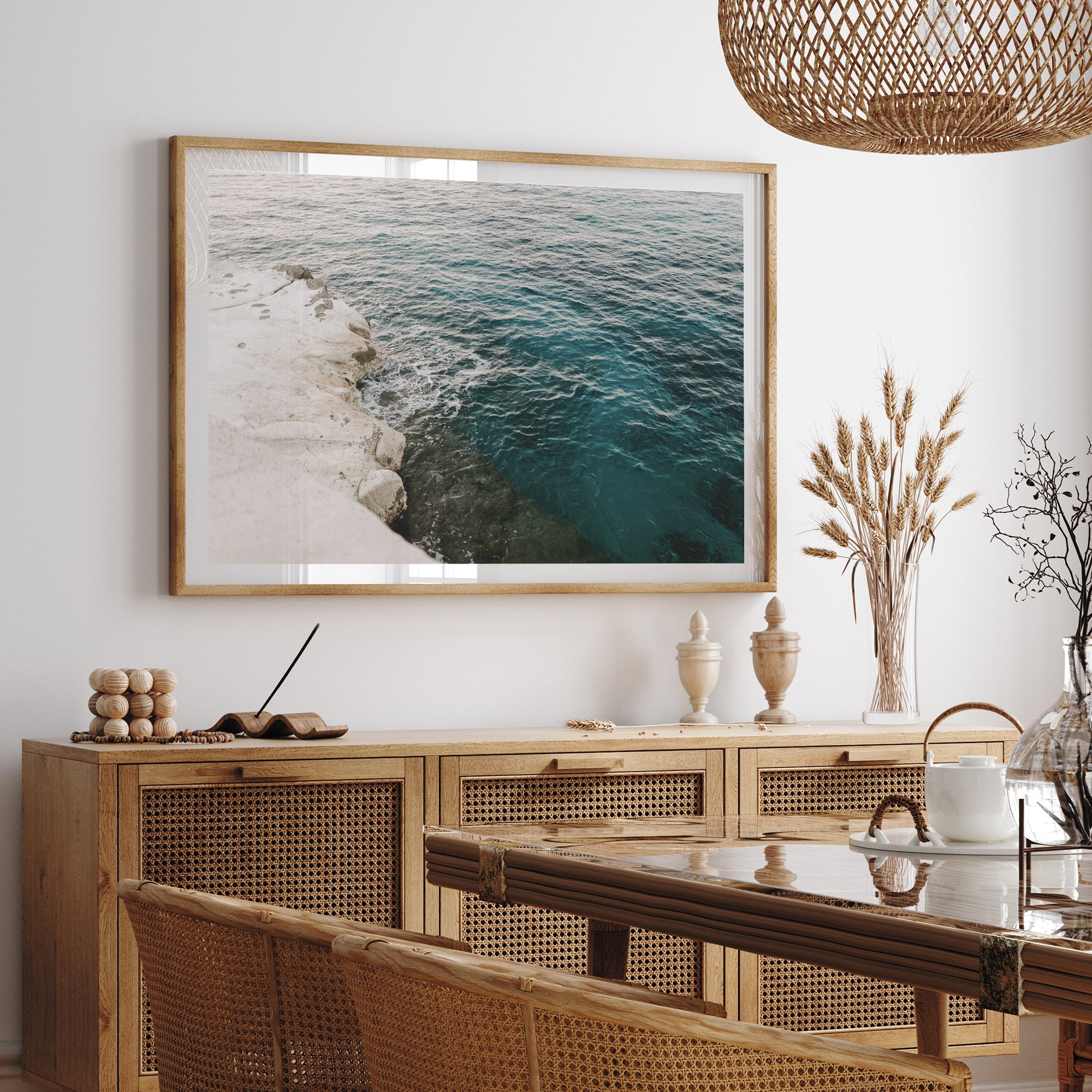 Teal Waters - Shutter and Frame