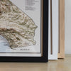 Surf Map of California - Shutter and Frame