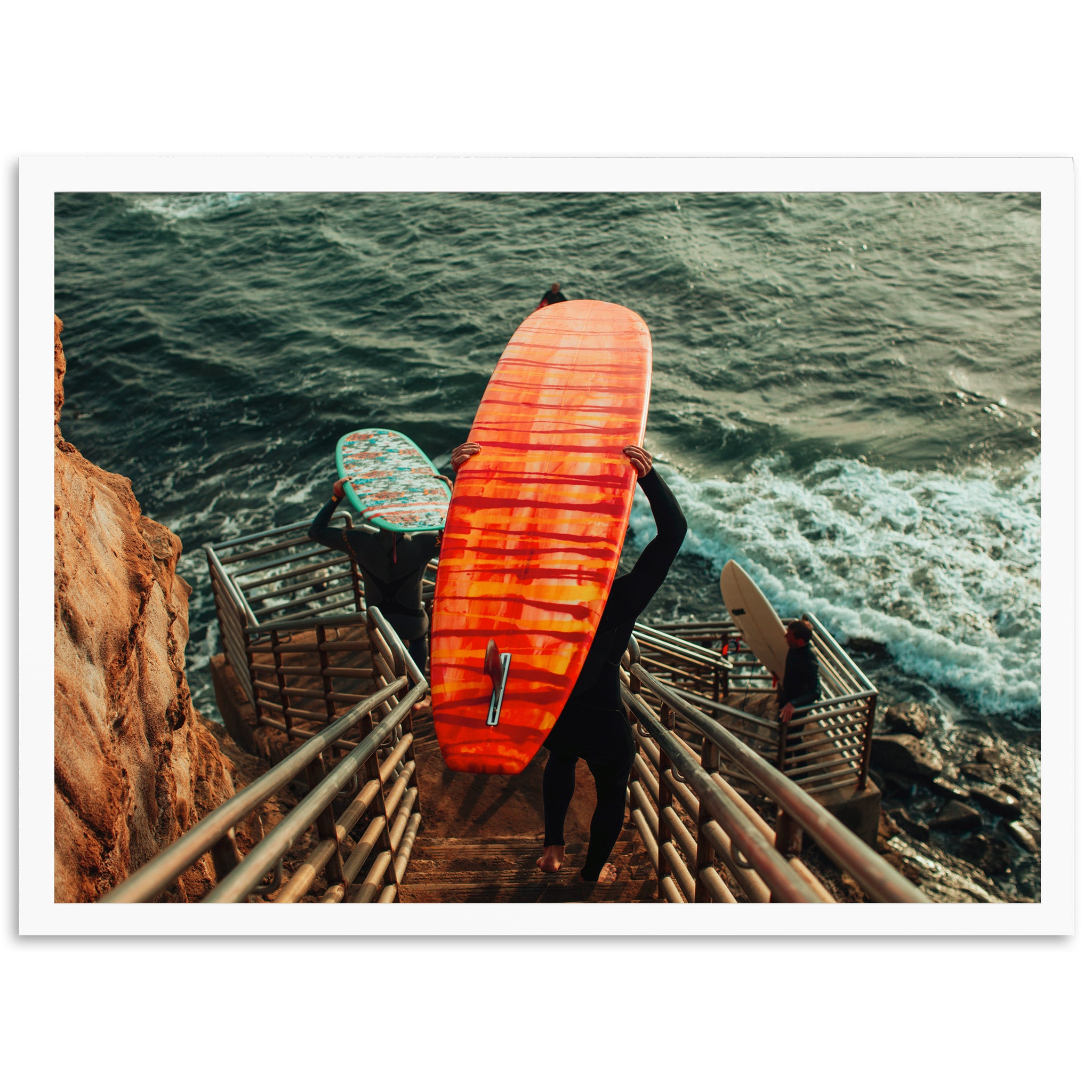 Steps to the Sea - Shutter and Frame