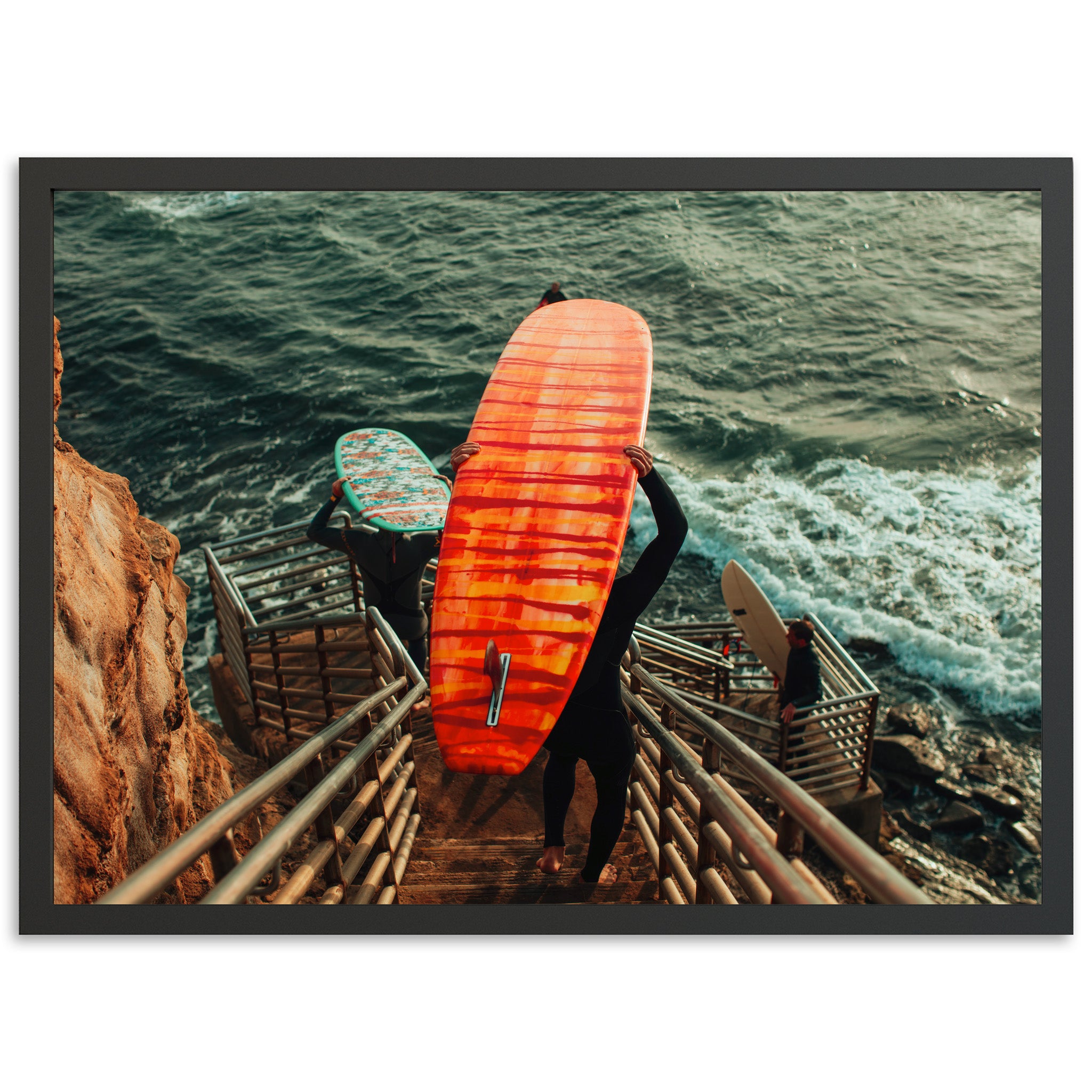 Steps to the Sea - Shutter and Frame
