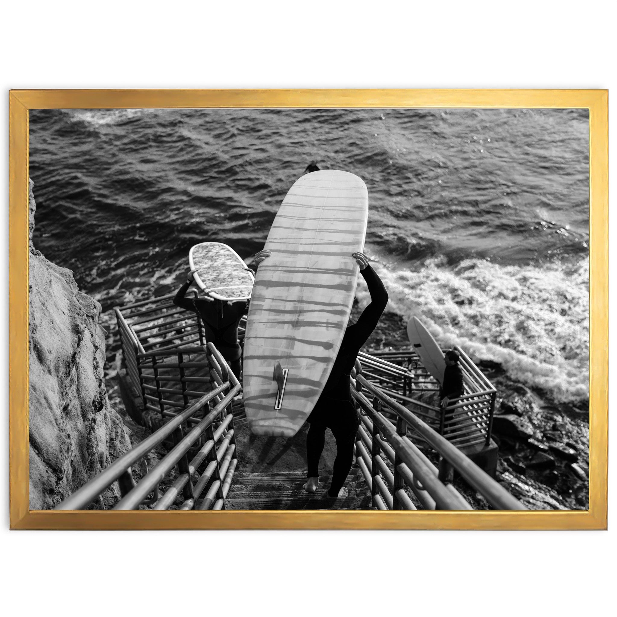 Steps to the Sea II - Shutter and Frame