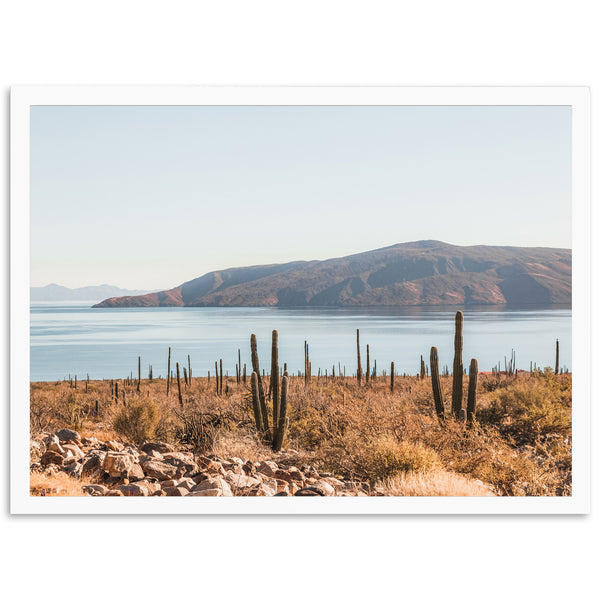 a large body of water surrounded by mountains