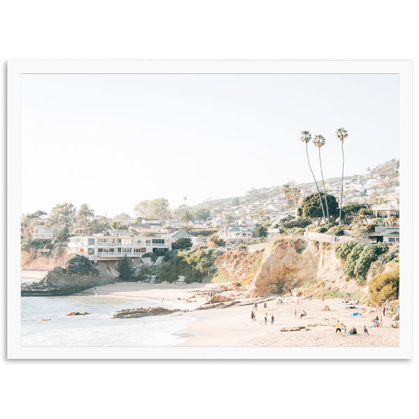 a beach with a lot of people on it