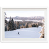 a picture of a person skiing in the snow