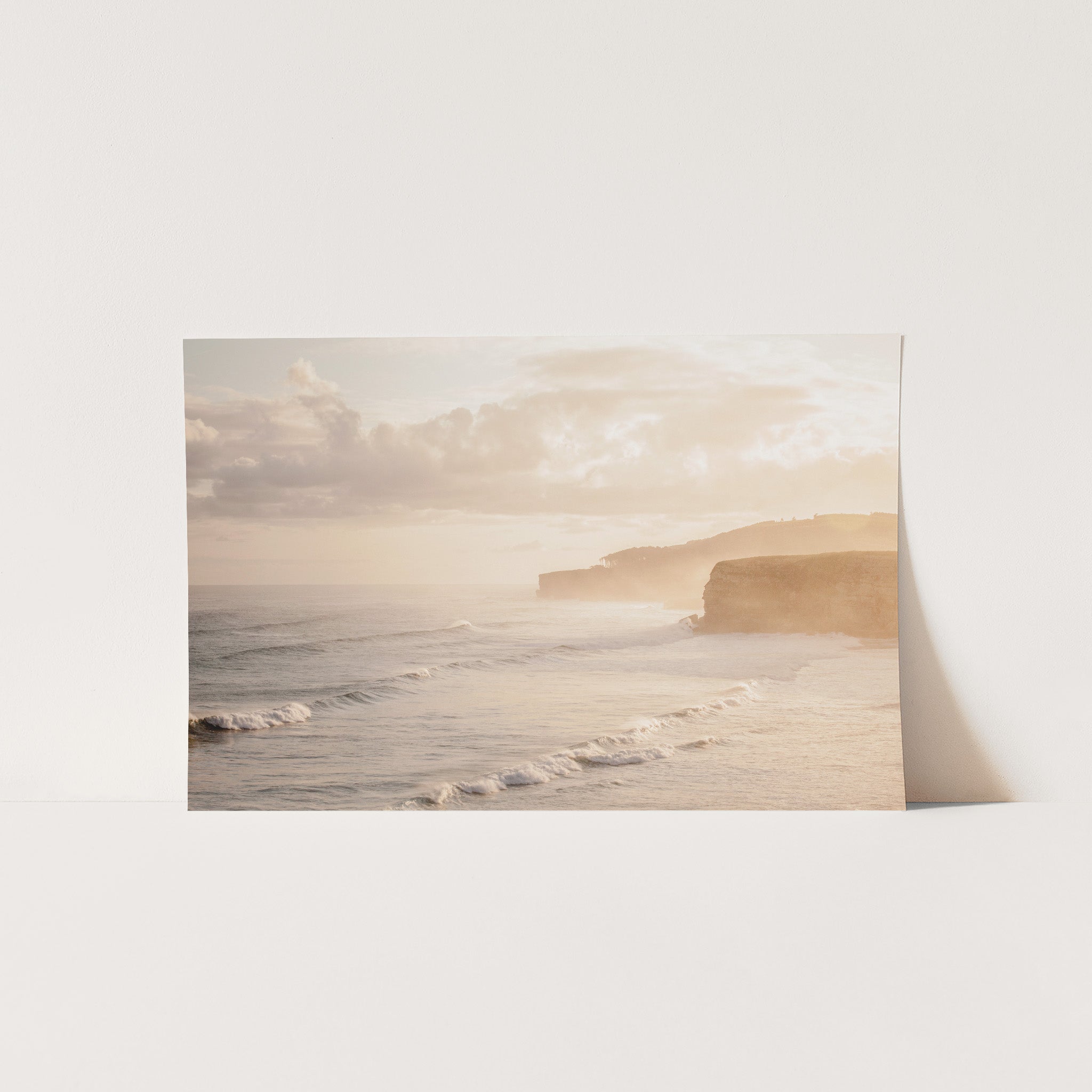 a picture of a beach with waves coming in