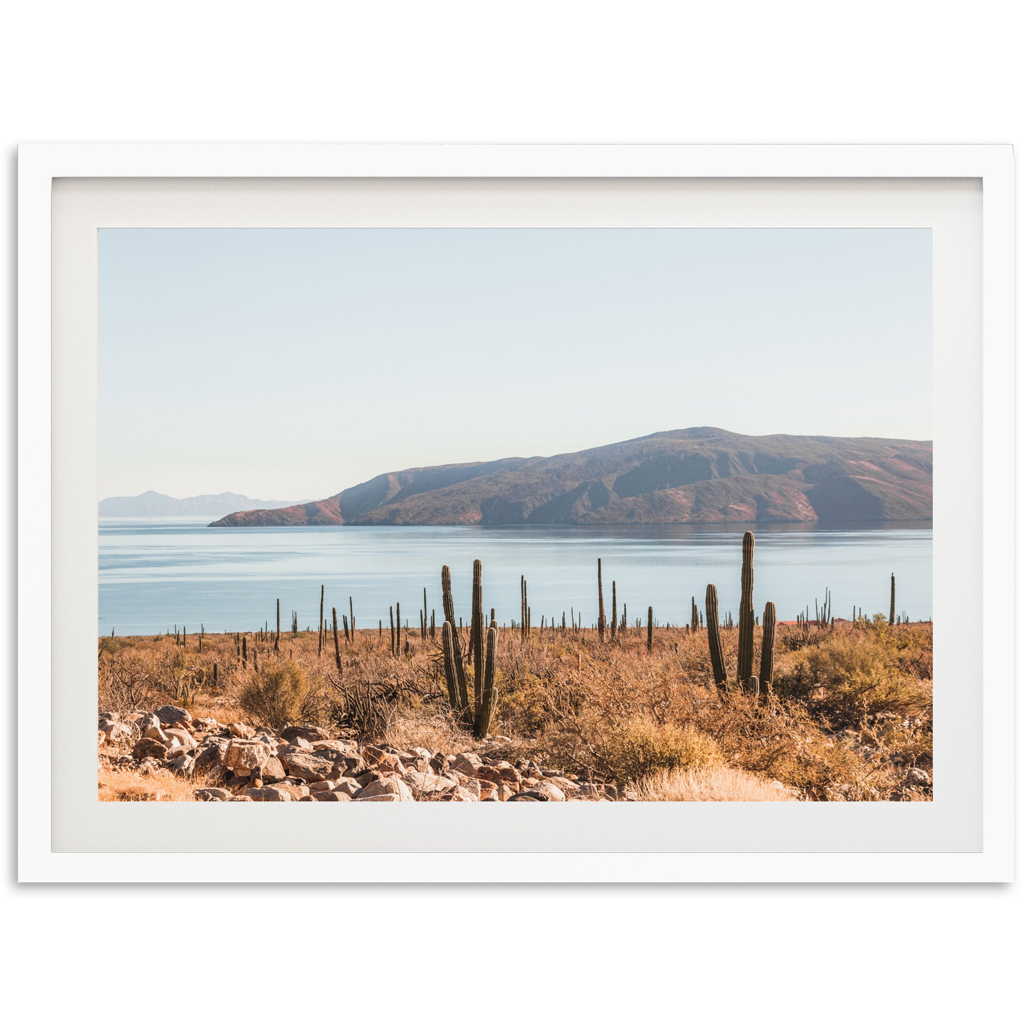 a large body of water surrounded by mountains