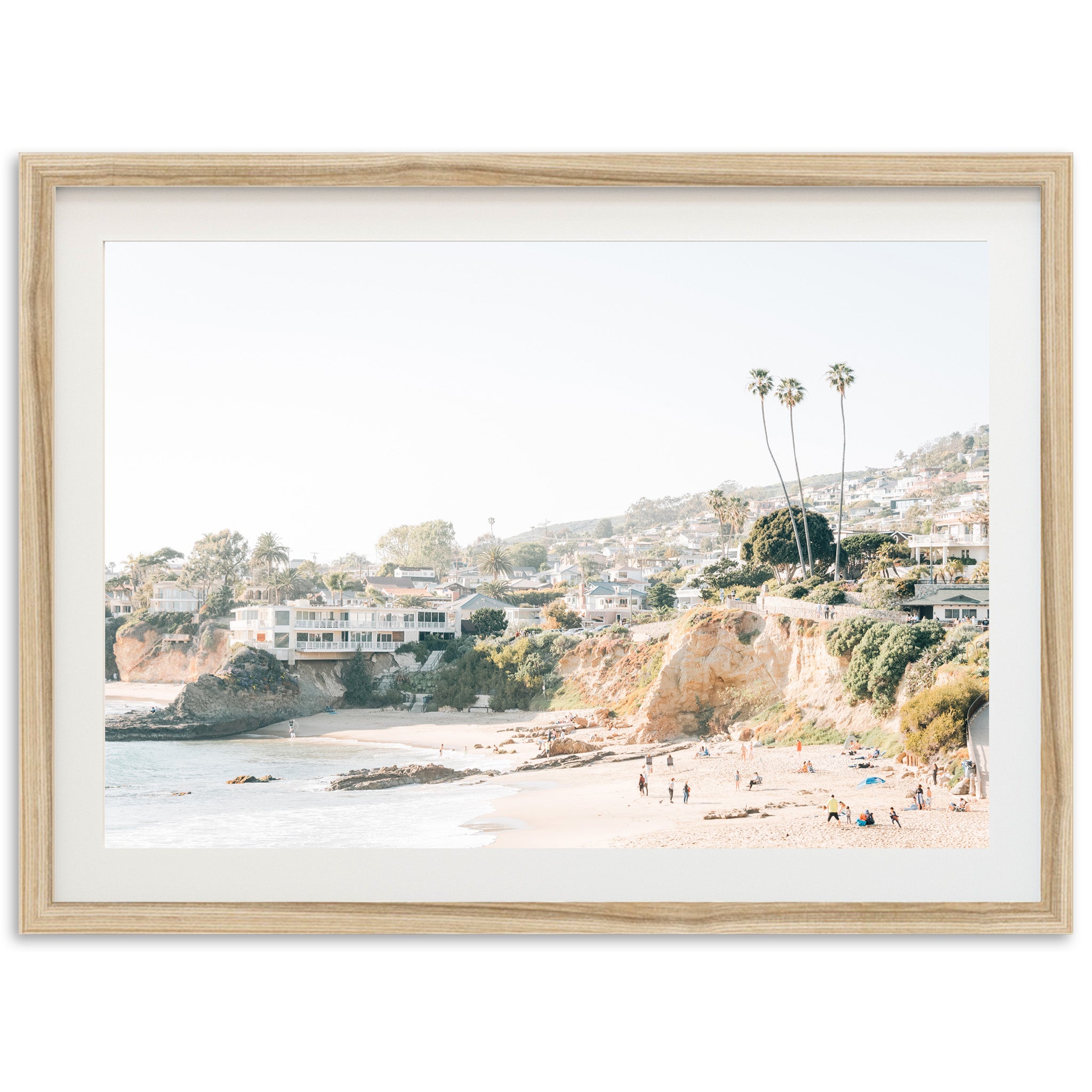 a picture of a beach with people on it