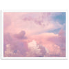 a picture of a pink sky with clouds