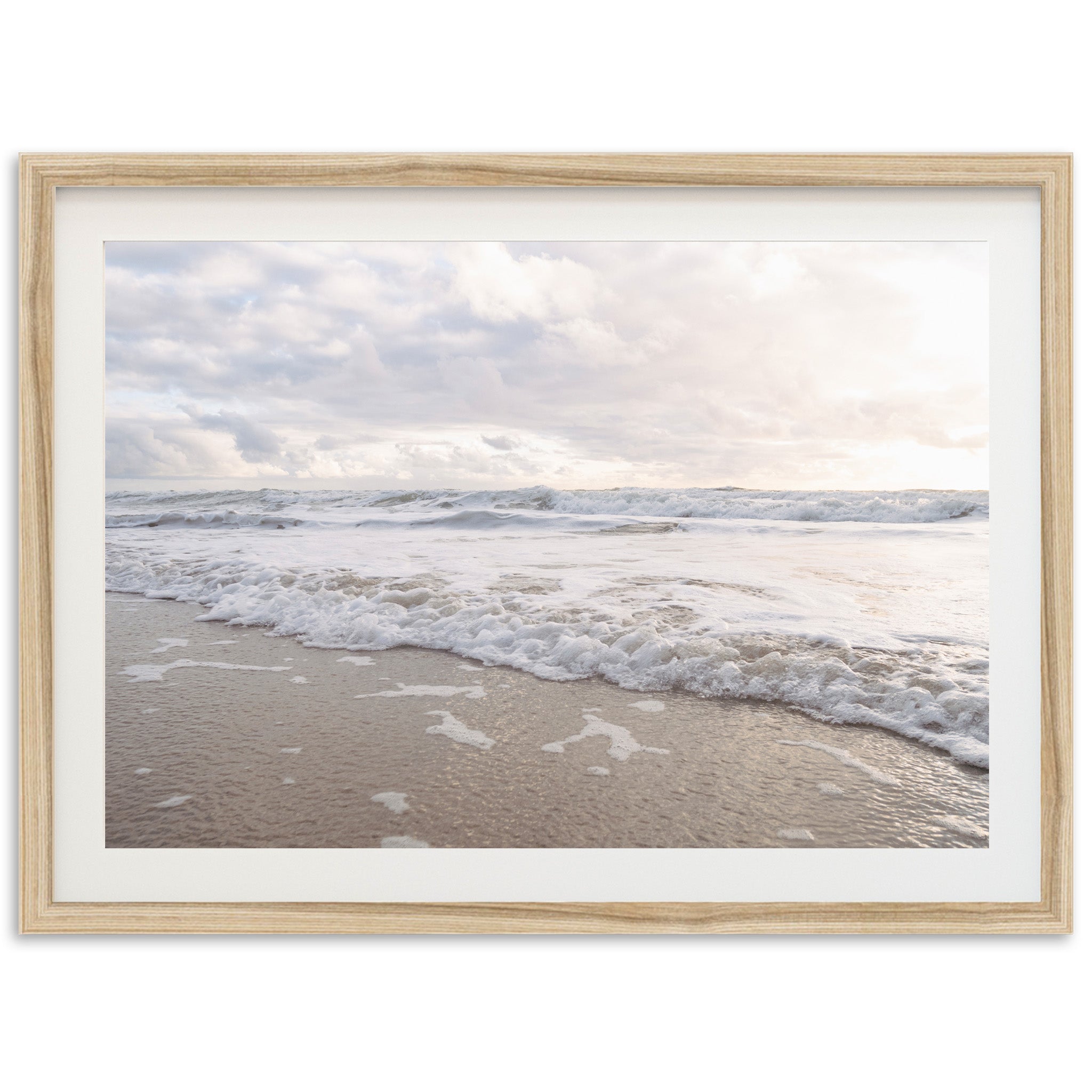 a picture of a beach with waves coming in