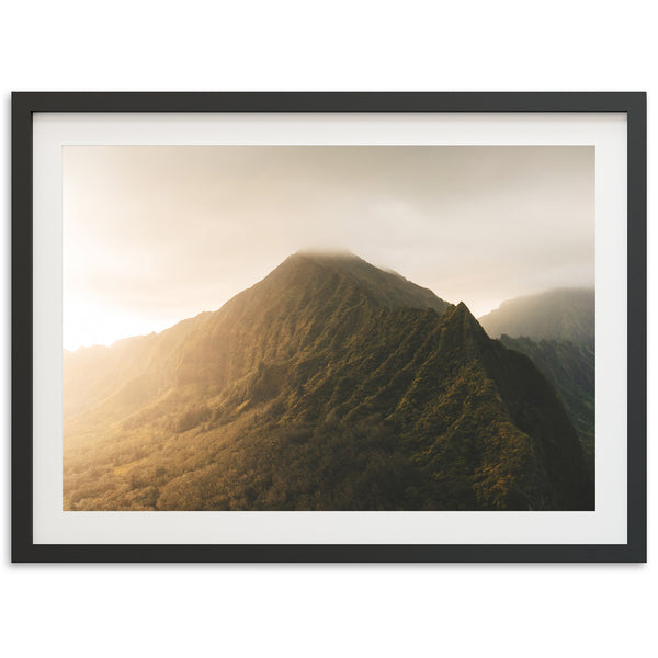 a picture of a mountain with a sky background