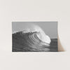 a black and white photo of a wave