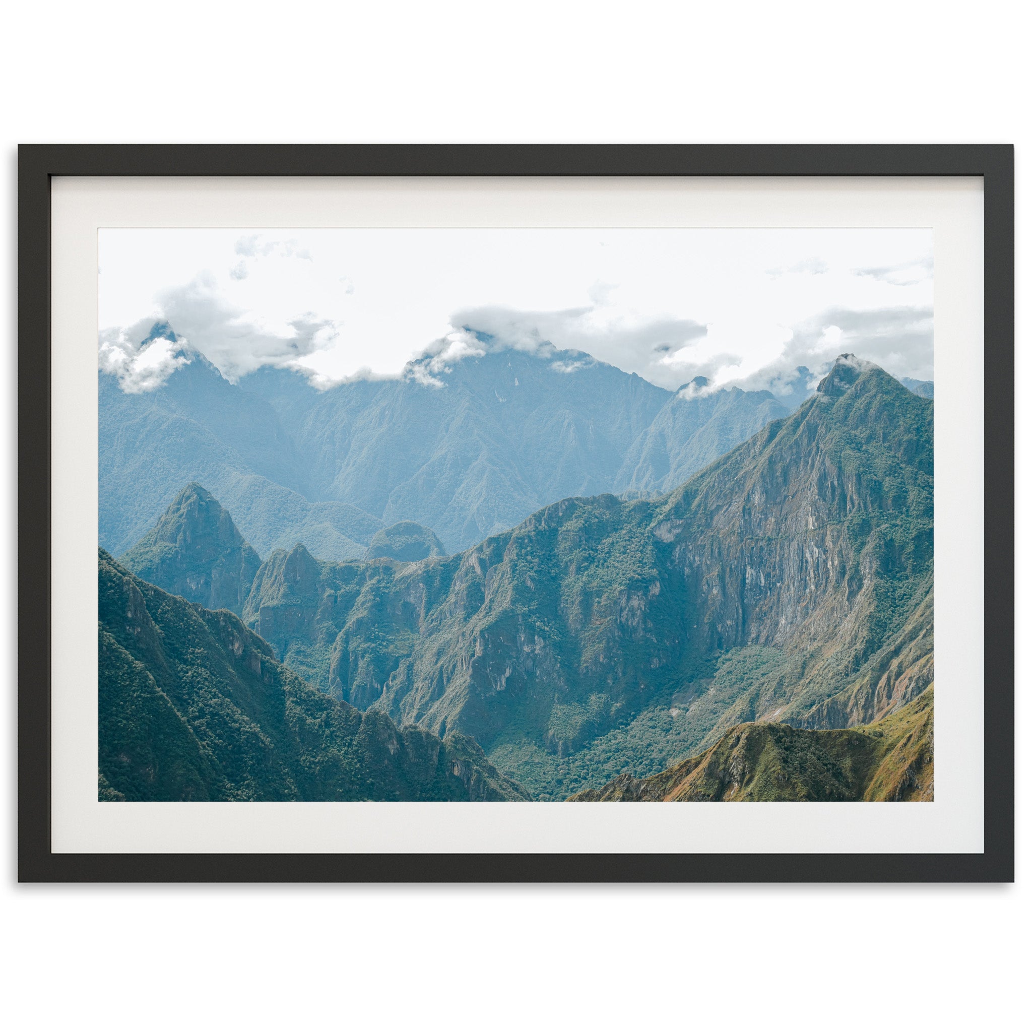 a picture of a mountain range taken from the top of a mountain