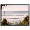 a surfer riding a wave in the ocean