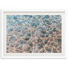 a picture of water with a white frame