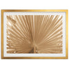 a picture of a palm leaf in a gold frame