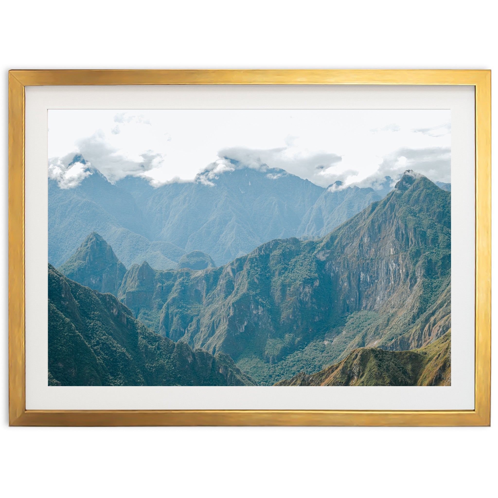 a picture of a mountain range taken from a high point of view