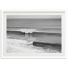 a black and white photo of a wave in the ocean