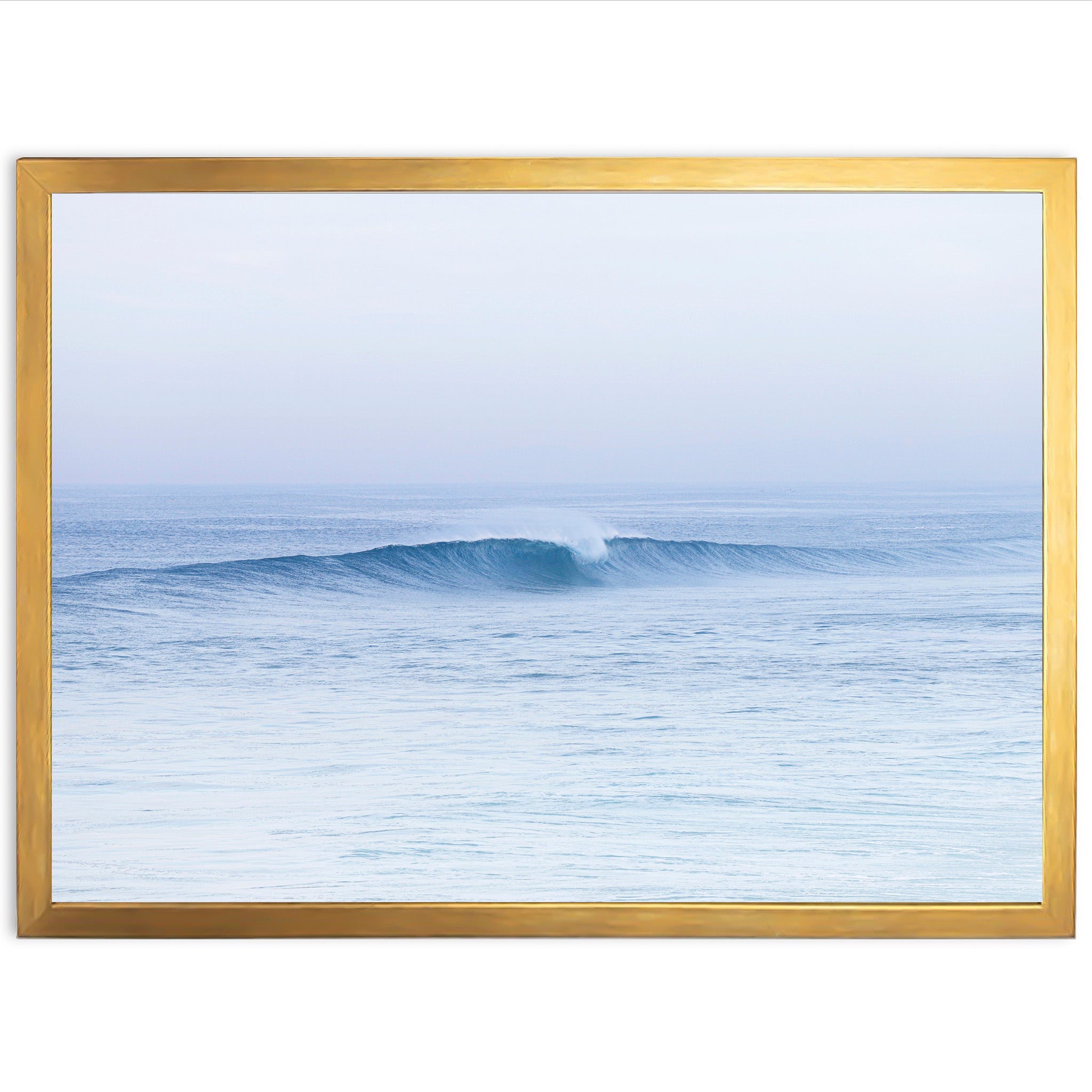 a picture frame with a picture of a wave in the ocean