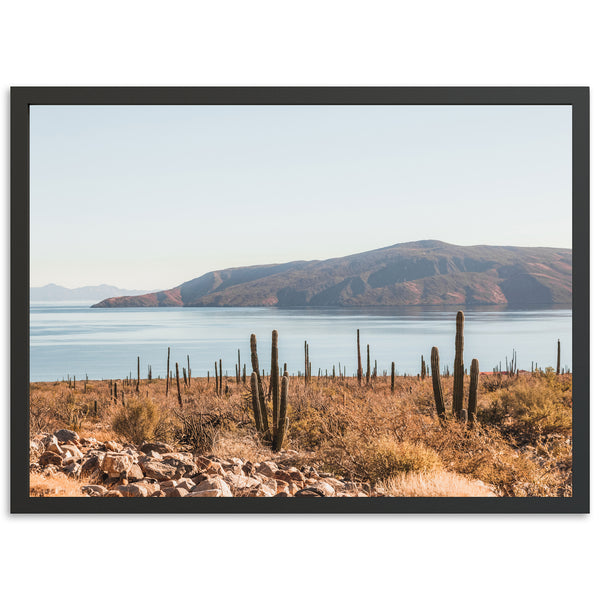 a large body of water surrounded by mountains