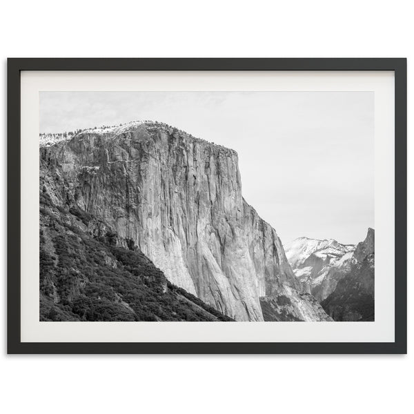 a black and white photo of a mountain