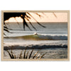 a person riding a wave on top of a surfboard