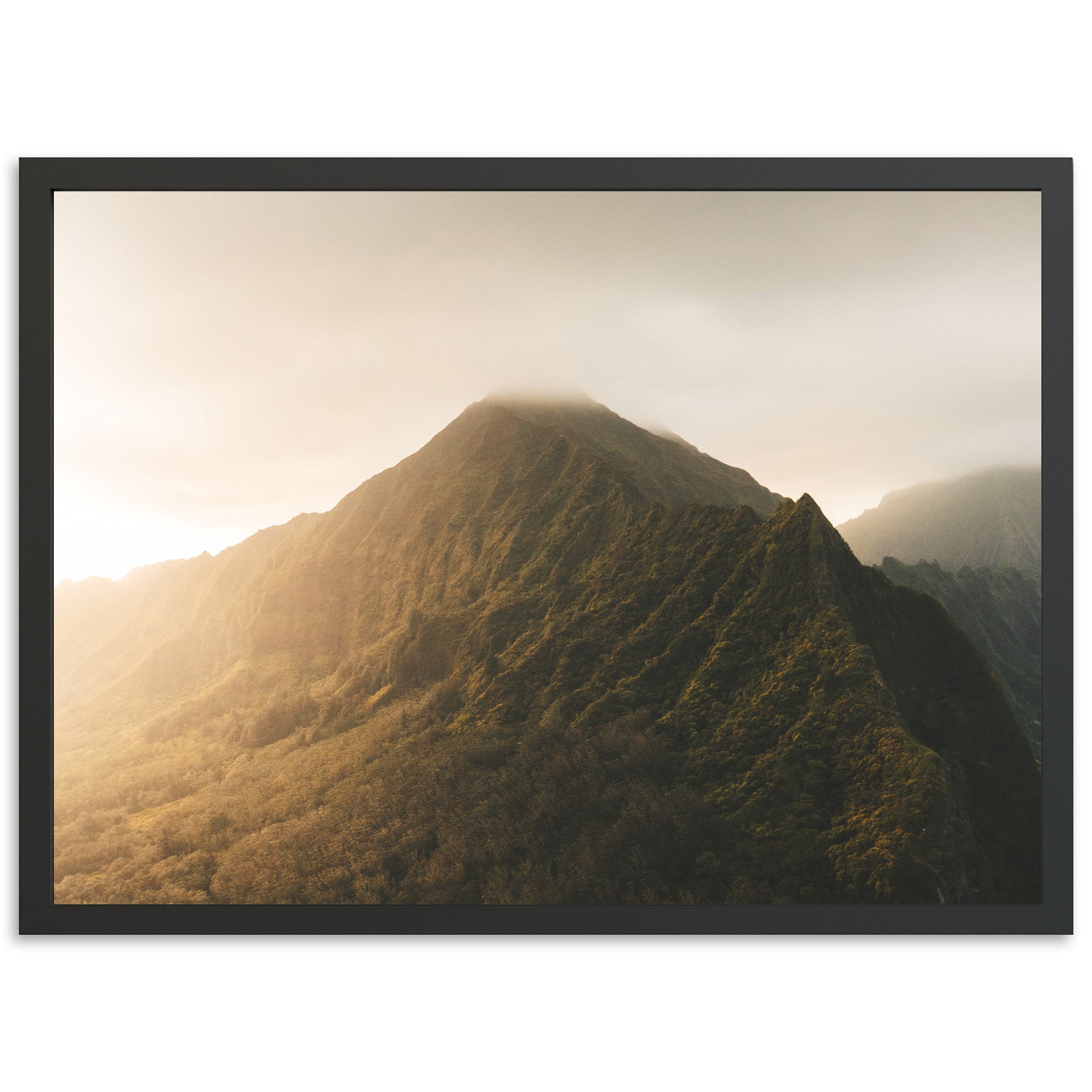 a picture of a mountain with a sky background