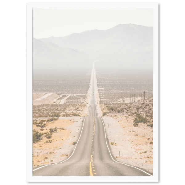 a picture of a road in the middle of the desert