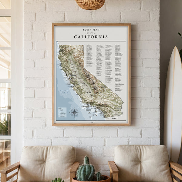Surf Map of California