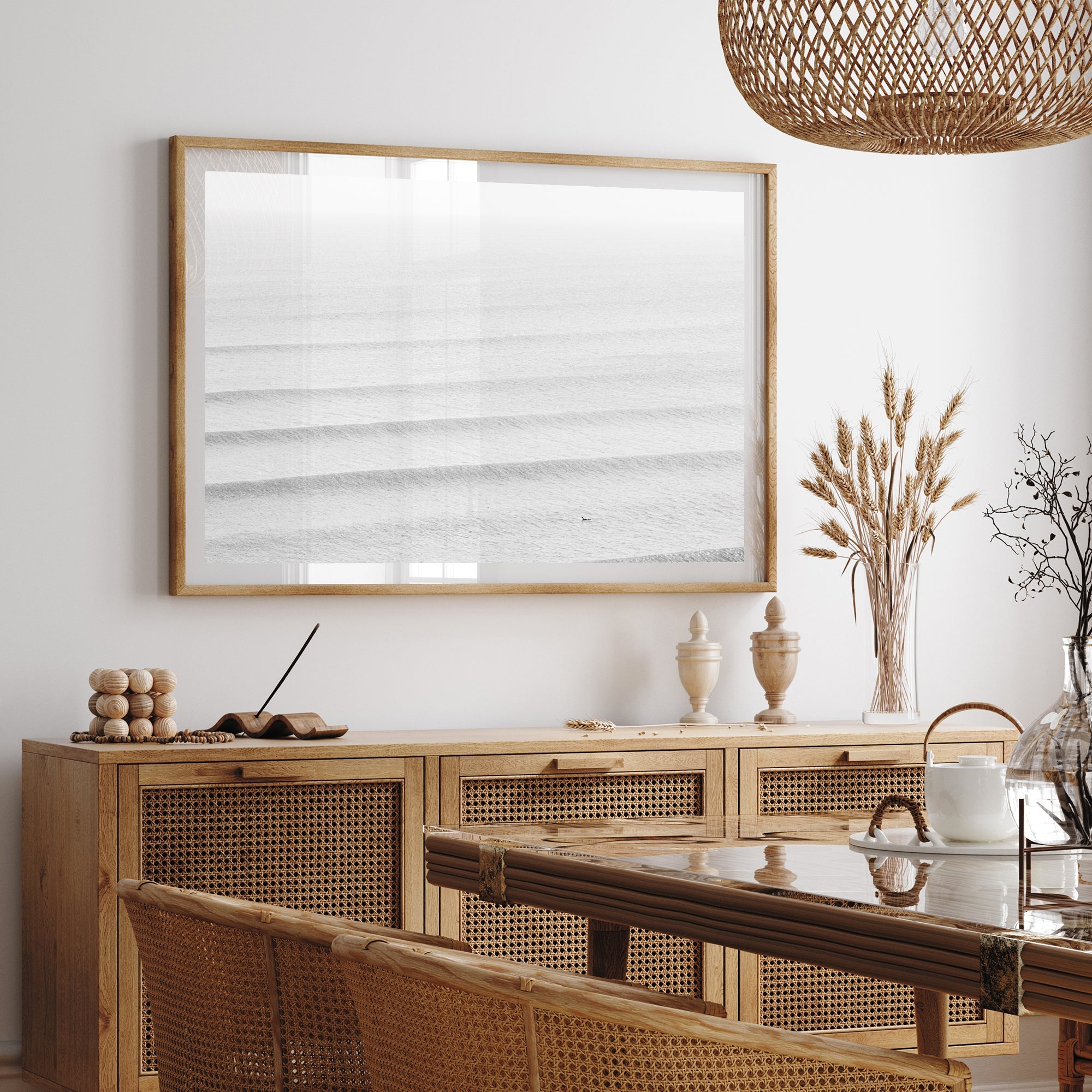 a dining room with a table and chairs