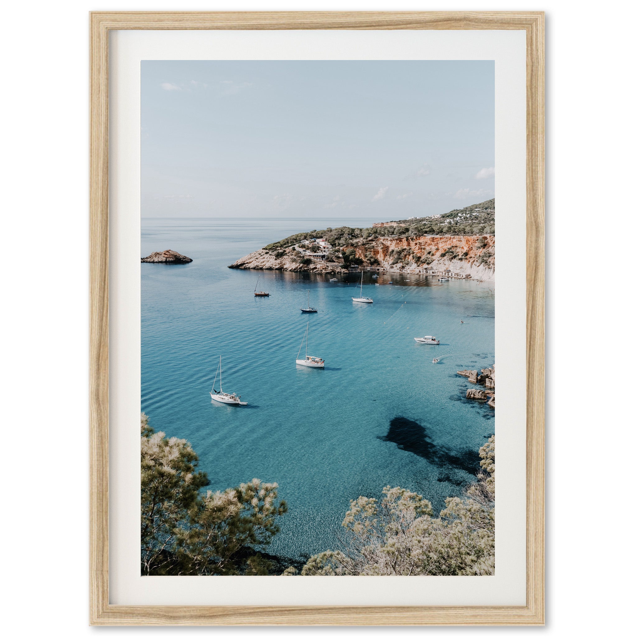 a picture of boats floating in a body of water