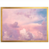 a picture of a pink and blue sky with clouds