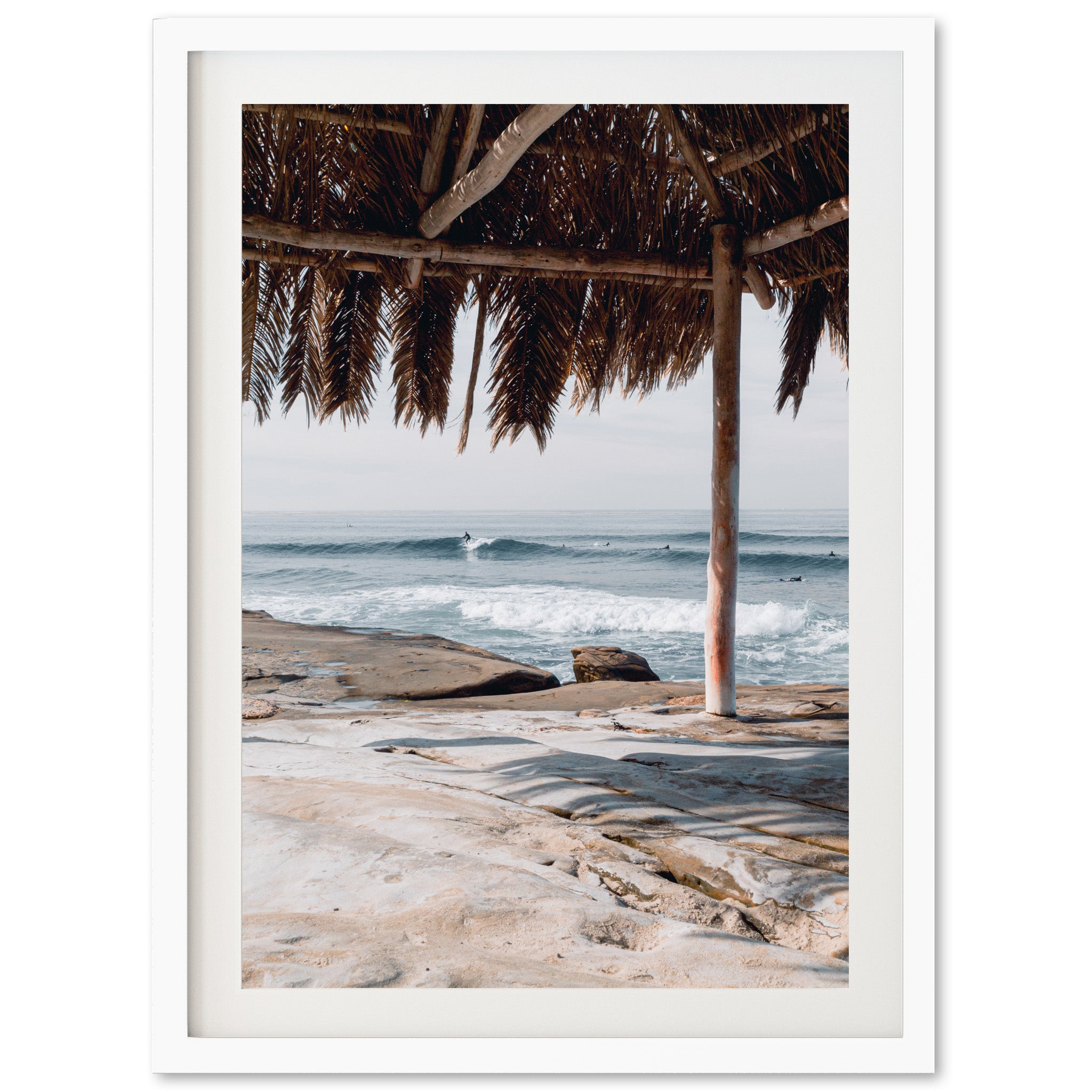 “Windansea” Framed Photo - 20 x 30, Natural Wood Frame