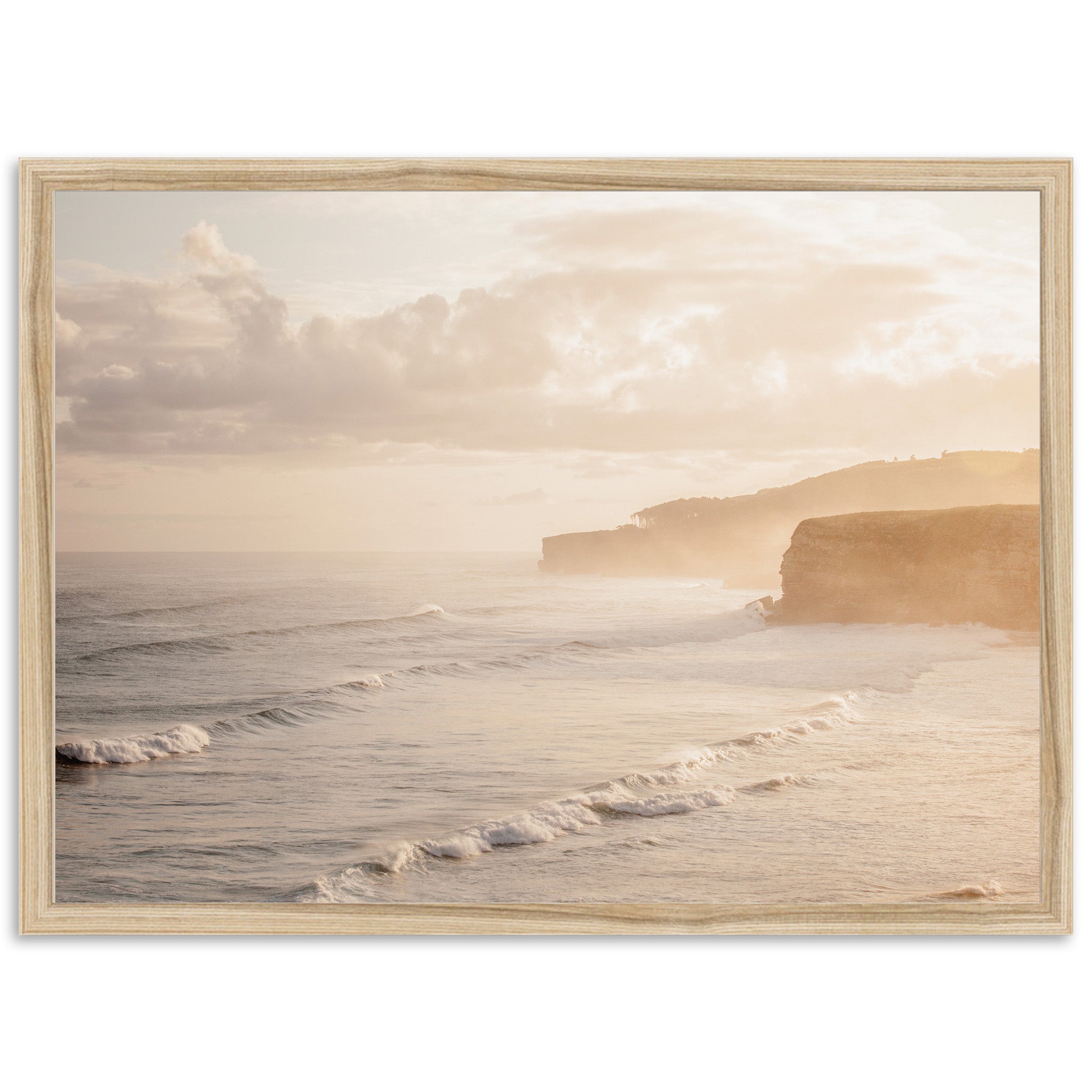 a picture of a beach with waves coming in