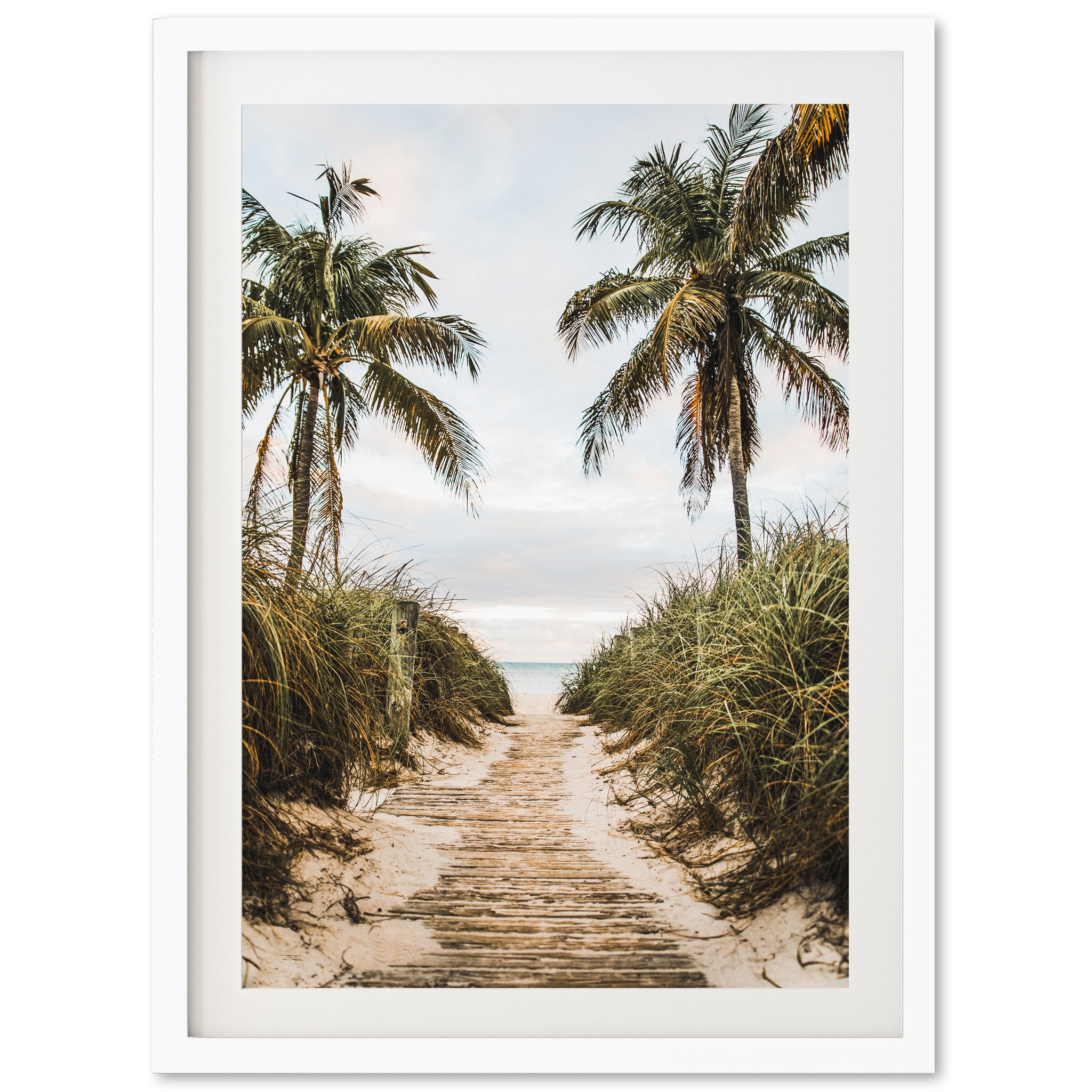 a picture of a path leading to the beach