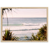 a surfer riding a wave in the ocean