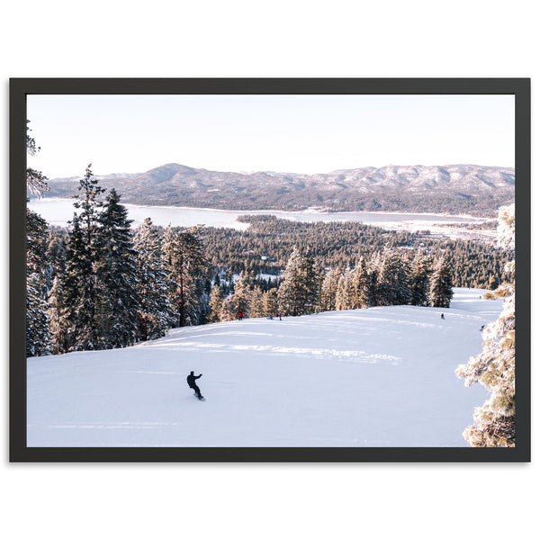 a person riding skis on a snowy surface