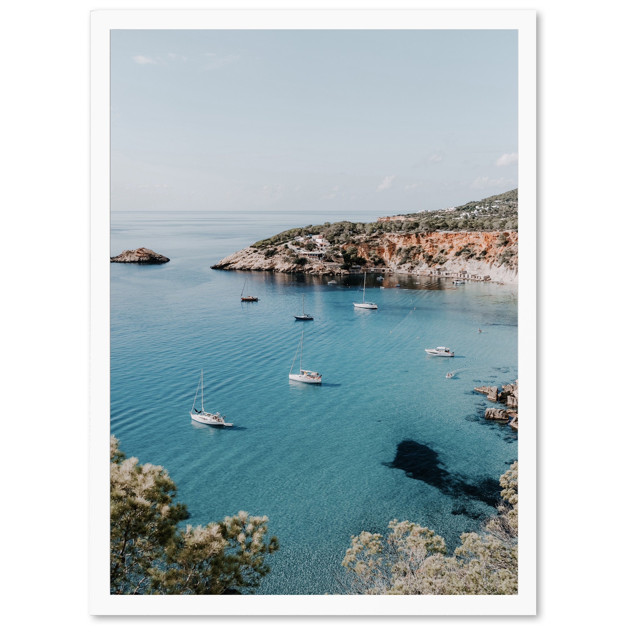 a picture of boats floating in a body of water