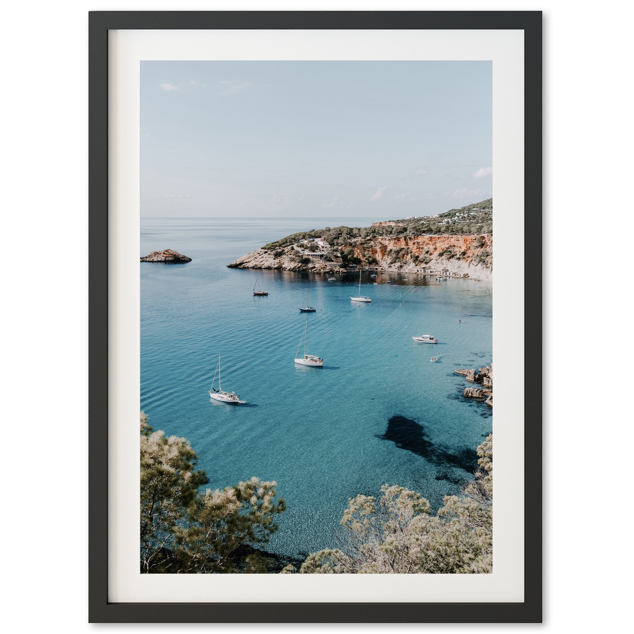 a picture of boats floating in a body of water