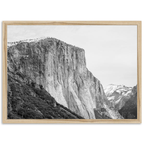 a black and white photo of a mountain