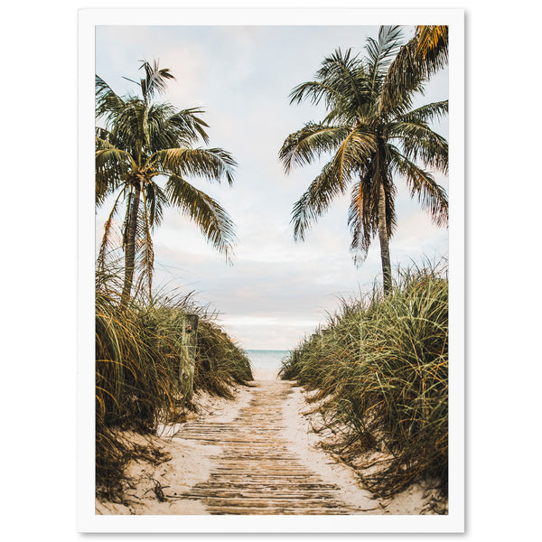 a picture of a path leading to the beach