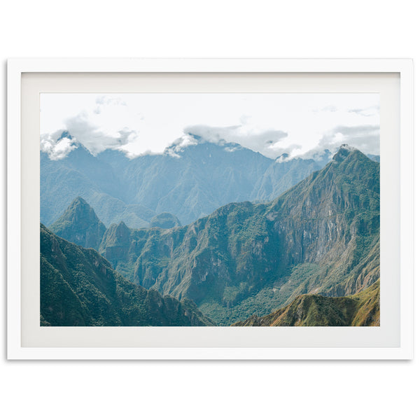 a picture of a mountain range taken from a high point of view