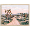 a dirt road in the middle of a desert