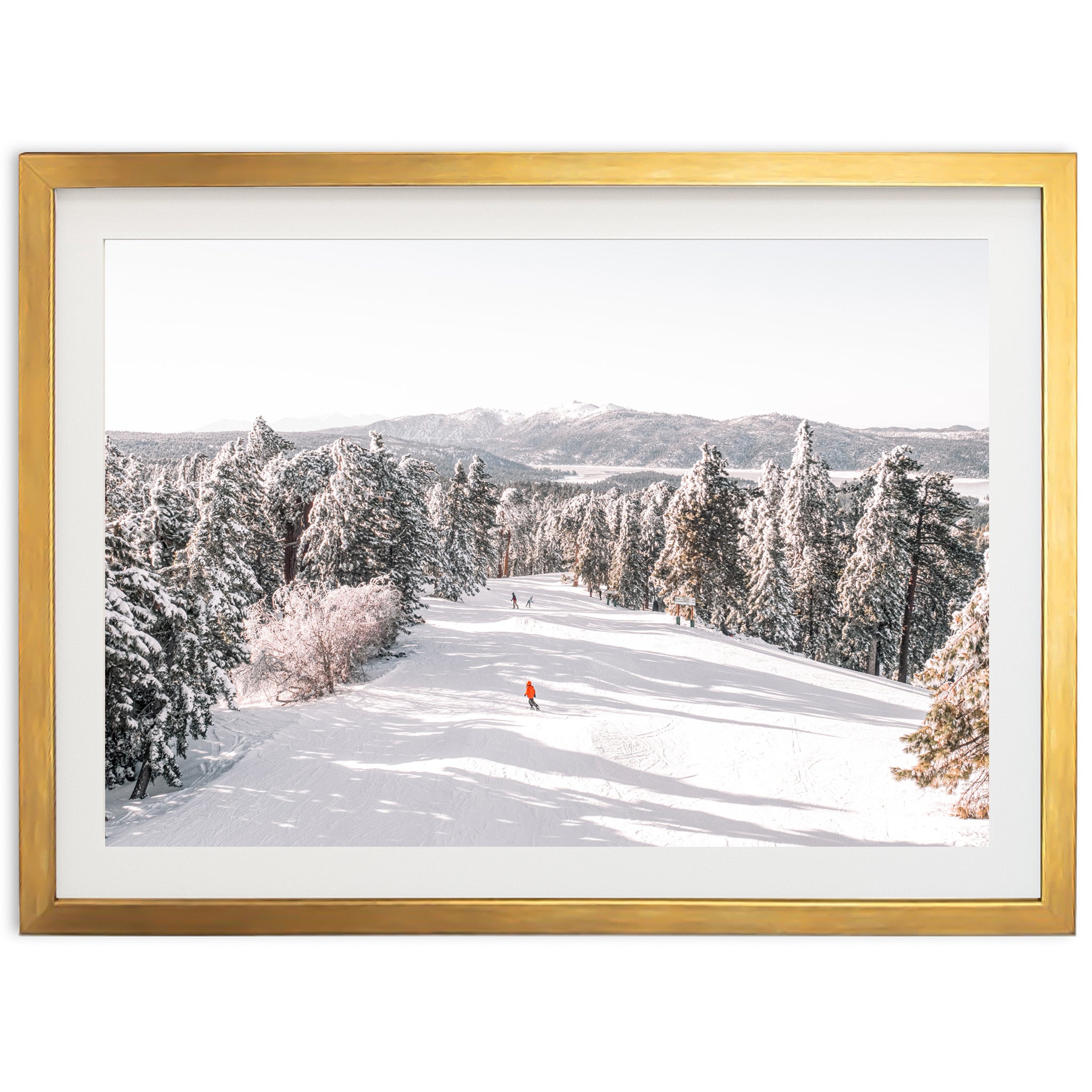 a picture of a person skiing down a hill