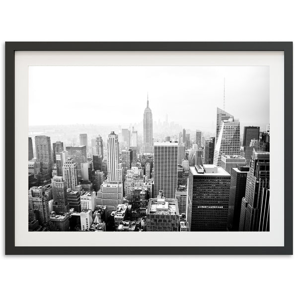 a black and white photo of a cityscape