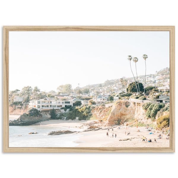 a picture of a beach with a lot of people on it