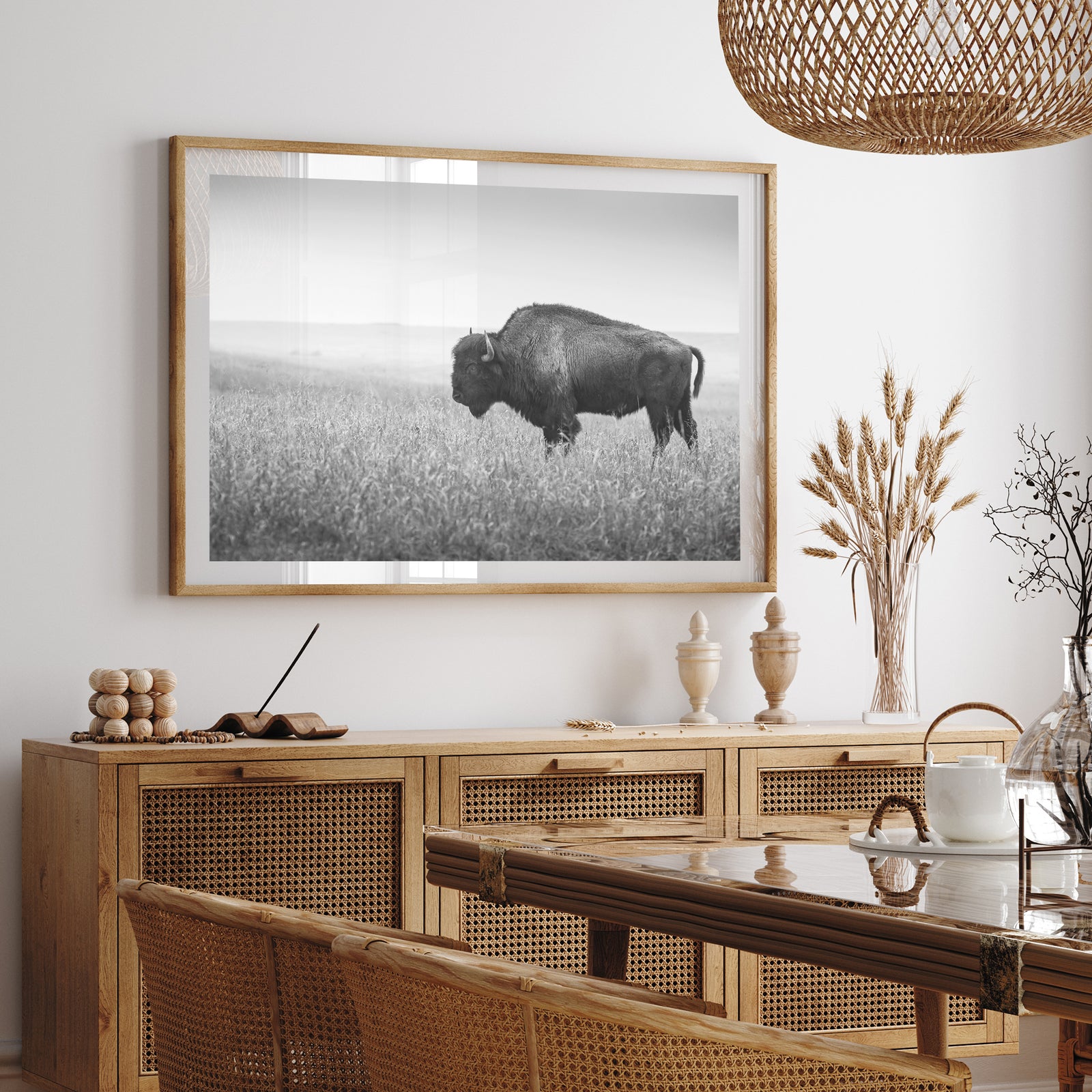 American Bison II - Shutter and Frame